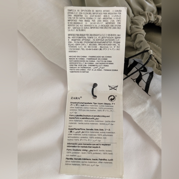 NWT ZARA Khaki Green Square Open Peep Toe Mule Sandal w/ Kitten Heel Size 6.5 - Picture 7 of 10